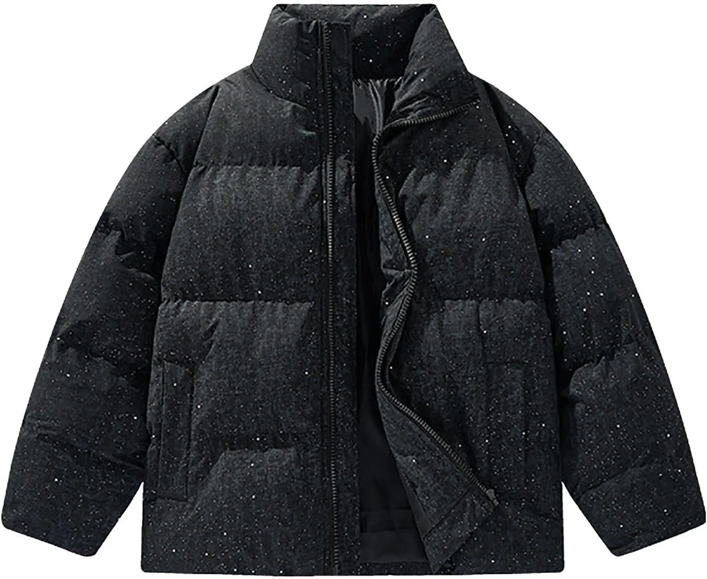 Men's Winter Jackets Outerwear, Warm Hooded Puffer Jackets Big and Tall Down-Hiking-Jackets Insulated Goose Down Jackets