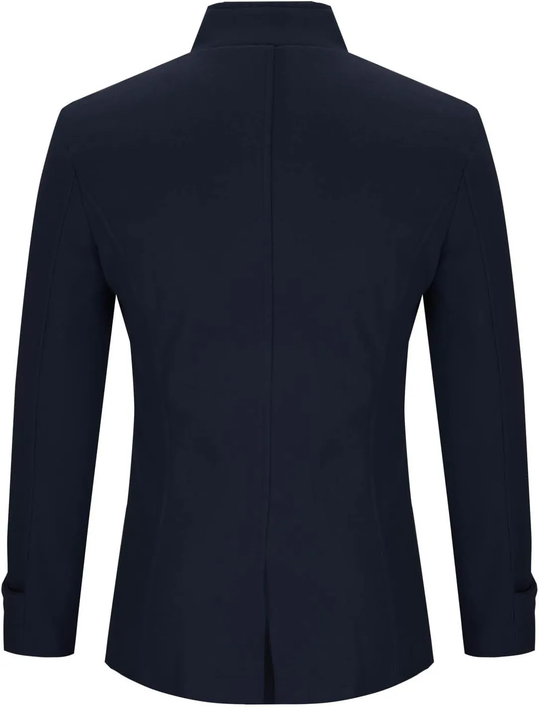 Men's Wool Blend Double Breasted Pea Coat Classic Notched Collar Warm Woolen Trench Coats Slim Fit Winter Outerwear