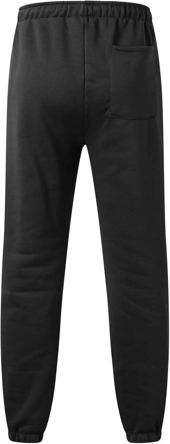 Mens Workout Cargo Sweatpants Ripstop Cargo Pants Lightweight Cotton Jogger Work Pants 6 Pocket Full Outdoor Casual