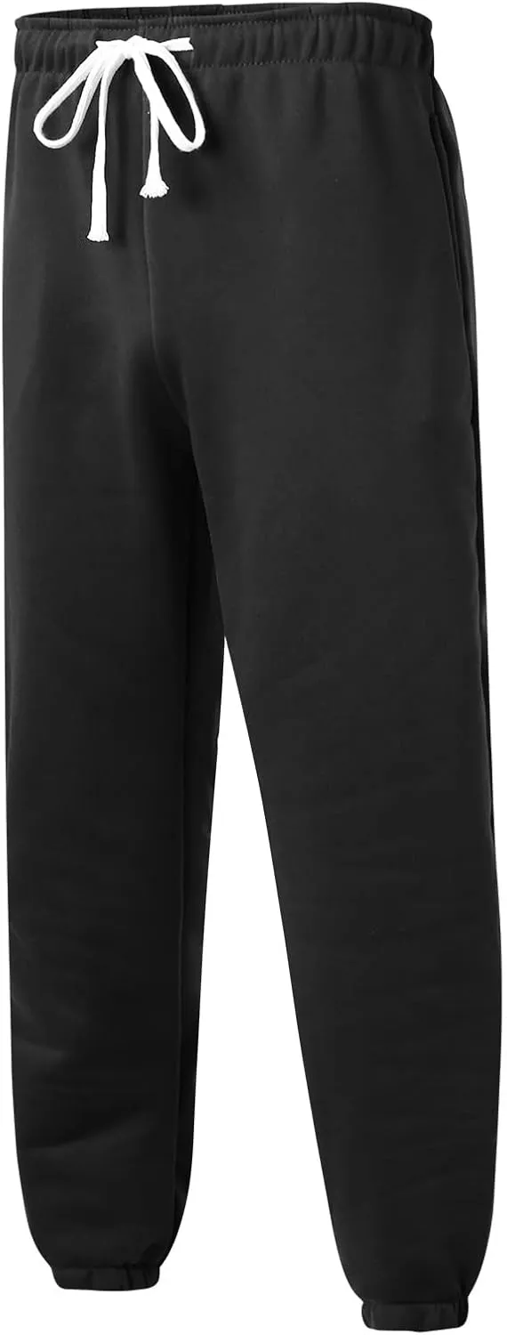 Mens Workout Cargo Sweatpants Ripstop Cargo Pants Lightweight Cotton Jogger Work Pants 6 Pocket Full Outdoor Casual