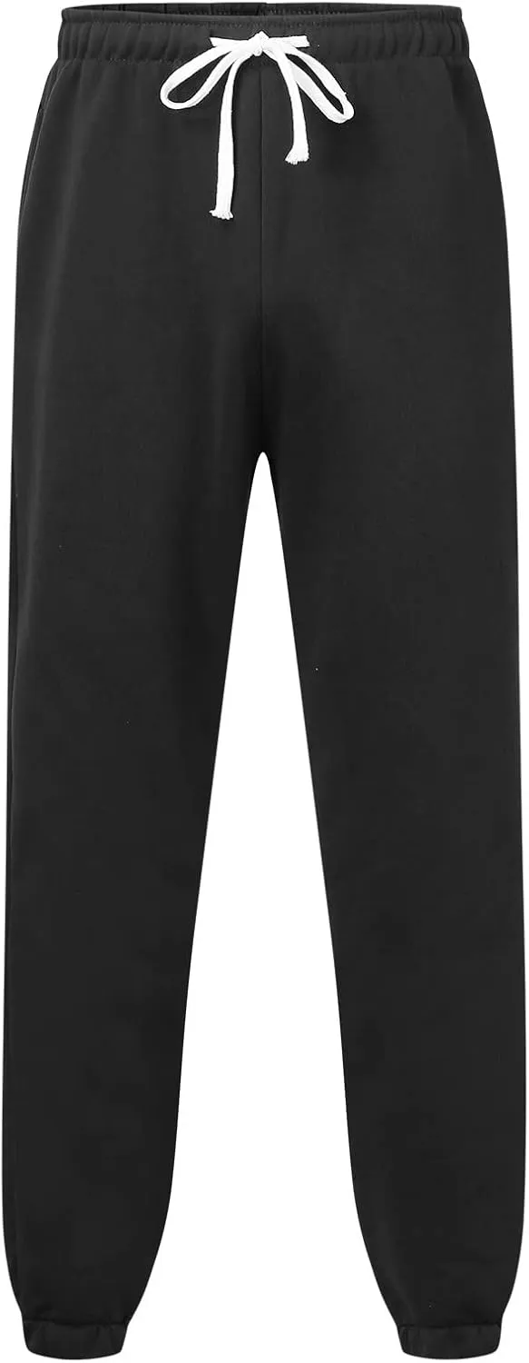 Mens Workout Cargo Sweatpants Ripstop Cargo Pants Lightweight Cotton Jogger Work Pants 6 Pocket Full Outdoor Casual