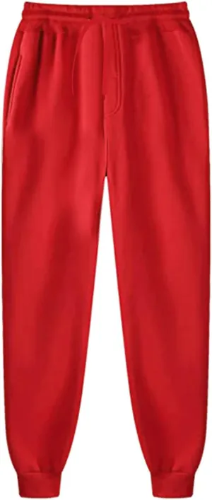 Mens Workout Cargo Sweatpants Sports Trousers Mens Casual Joggers Pants Big and Tall Athletic Drawstring Cargo Pants