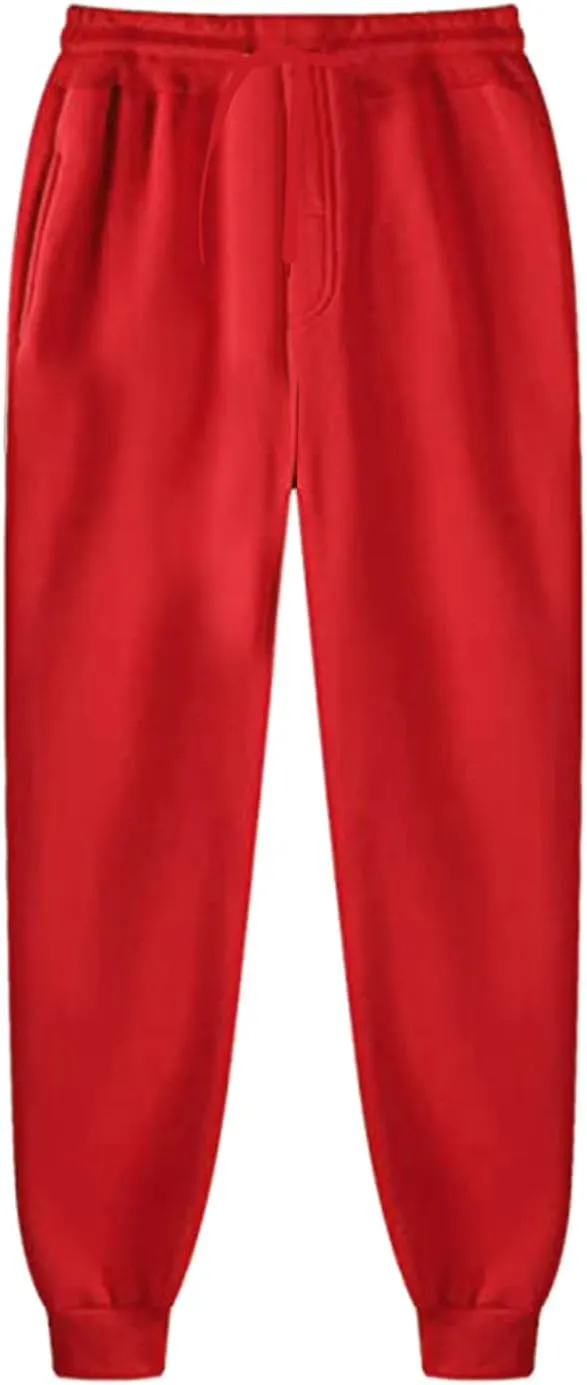Mens Workout Cargo Sweatpants Sports Trousers Mens Casual Joggers Pants Big and Tall Athletic Drawstring Cargo Pants