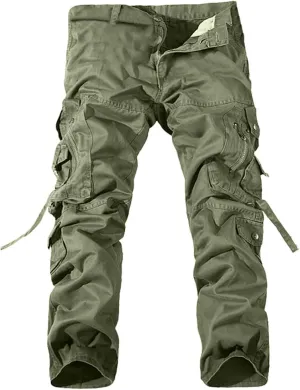 Mens Workout Cargo Sweatpants Straight Leg Cargo Pant Men's Relaxed Fit Stretch Cargo Pants Men's Joggers Sweat Pants