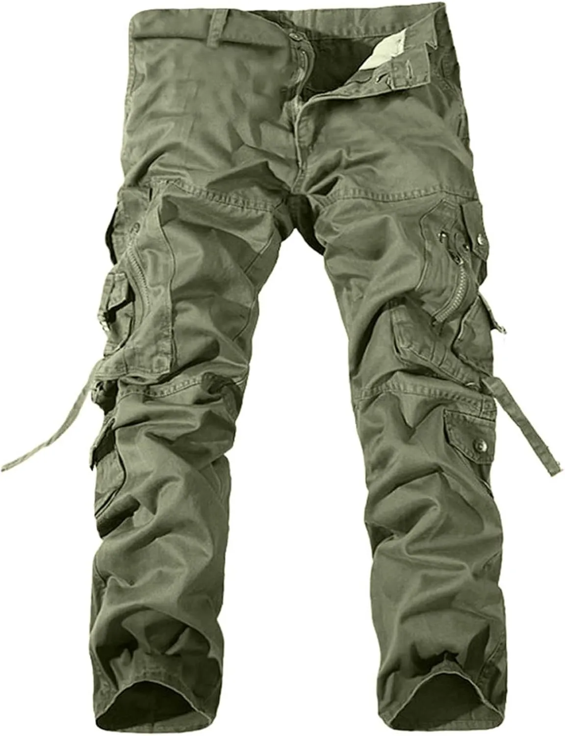 Mens Workout Cargo Sweatpants Straight Leg Cargo Pant Men's Relaxed Fit Stretch Cargo Pants Men's Joggers Sweat Pants