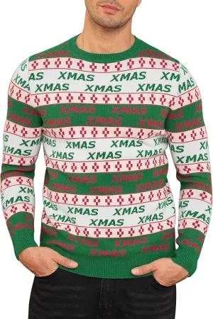 MLANM Men's Crew Neck Sweater Slim Fit Lightweight Sweatshirts Knitted Pullover for Casual