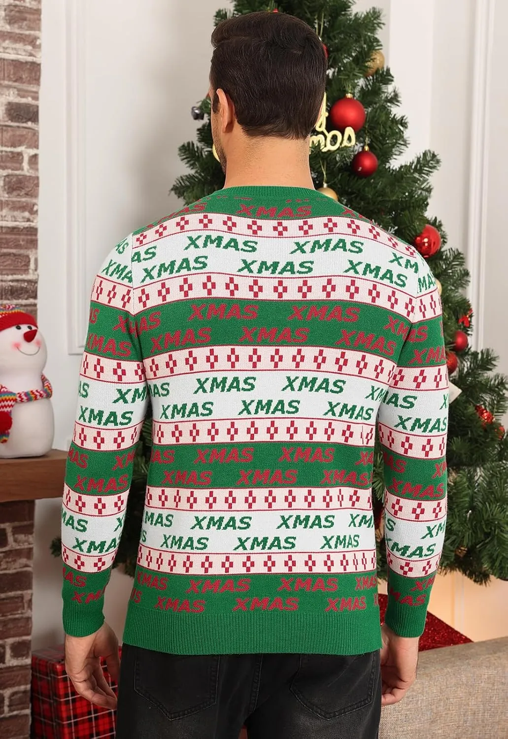 MLANM Men's Crew Neck Sweater Slim Fit Lightweight Sweatshirts Knitted Pullover for Casual