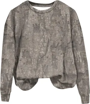 Oversized Camo Sweatshirt For Women Graphic Long Sleeve Tops Leaf Print Fall Clothes 2024 Crewneck Pullover