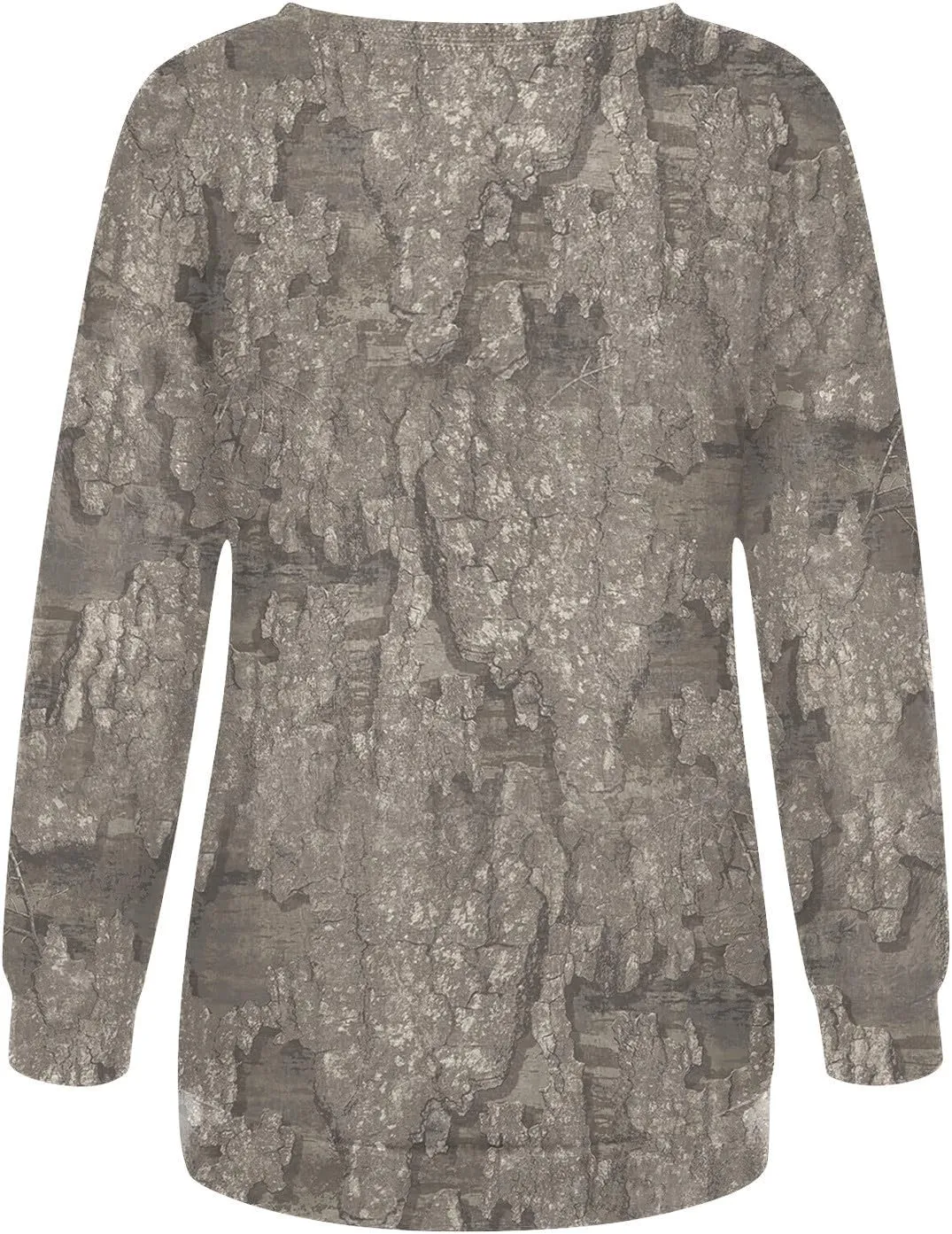 Oversized Camo Sweatshirt For Women Graphic Long Sleeve Tops Leaf Print Fall Clothes 2024 Crewneck Pullover