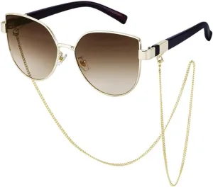 Oversized Cat Eye Sunglasses Women Big Frame Sun Glasses for Ladies Vintage Cateye Eyewear Shades UV400