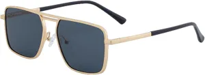 Oversized Punk Sunglasses for Men Luxury Retro Double Beam Steampunk Driving Uv400