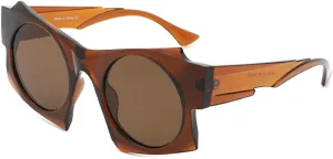 Oversized Round Cat Eye Sunglasses Women 2024 Luxury Designer Vintage Punk Sun Glasses For Ladies Candy Eyewear Shades N45