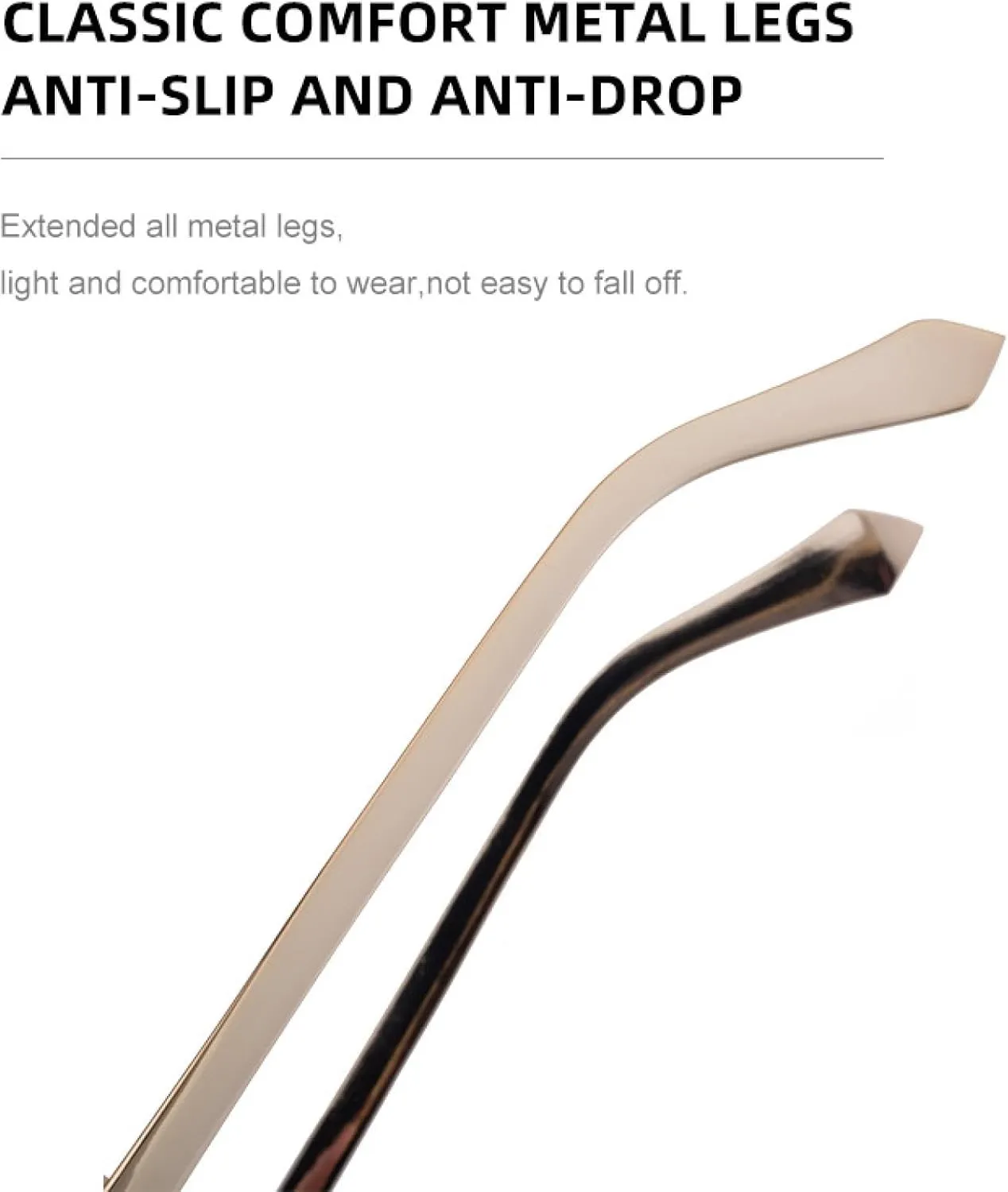 Oversized Semi-rimless Sunglasses for Women Men Luxury Metal Frame Punk Uv400