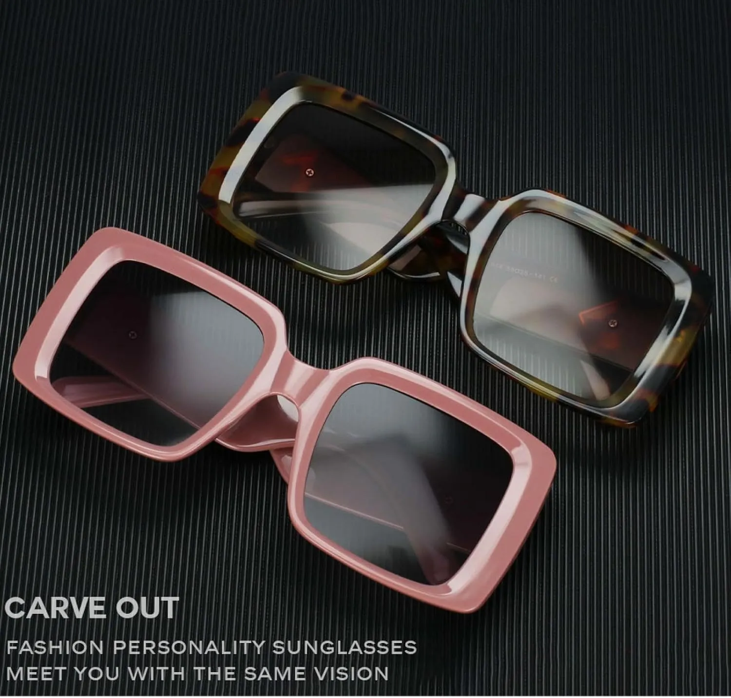 Oversized Sunglasses Retro Fashion Men Women Uv400