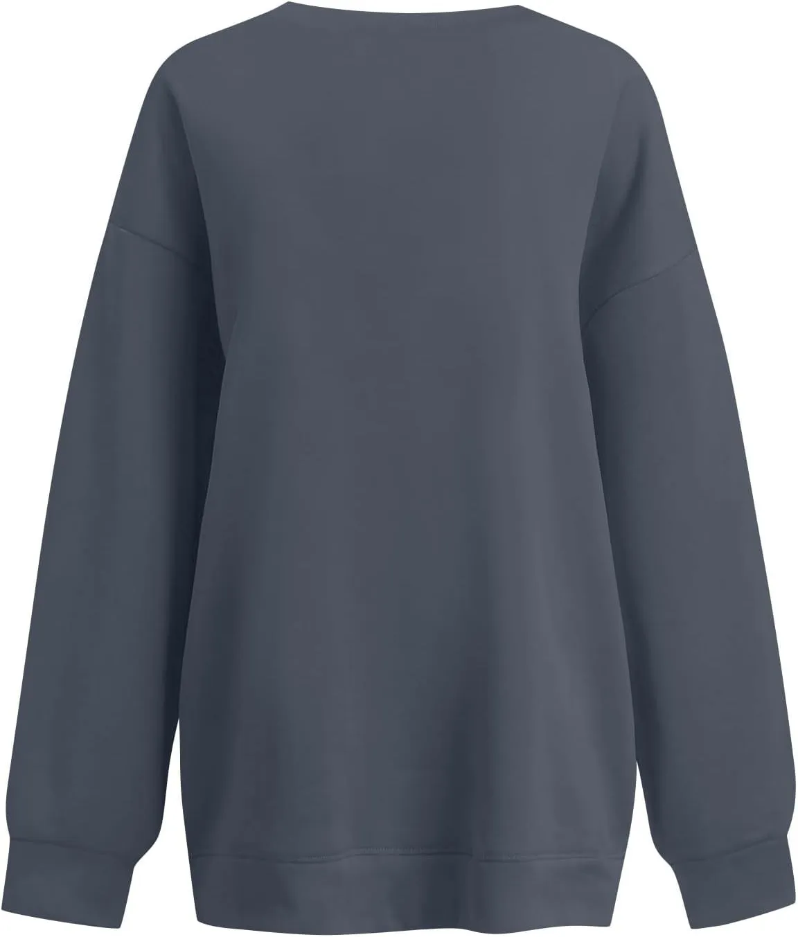 Oversized Sweatshirt For Women Plus Size Hoodies Trendy V Neck Long Sleeve Winter Clothes Drop Shoulder Pullover