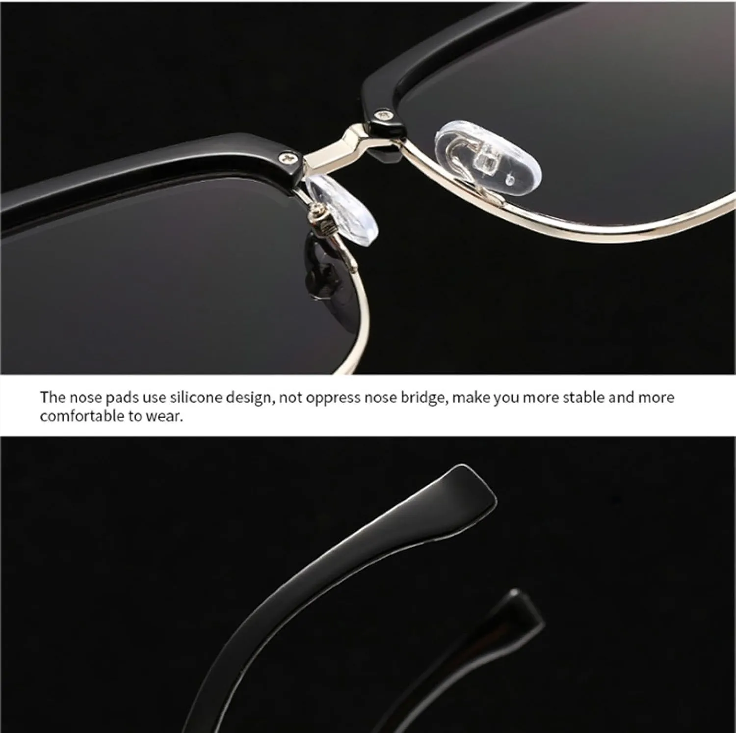 Popular Fashion Men Sunglasses Gradient Uv400 Vintage Women