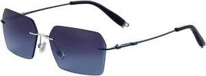 Punk Rimless Sunglasses for Men Luxury Trendy Vintage Uv400