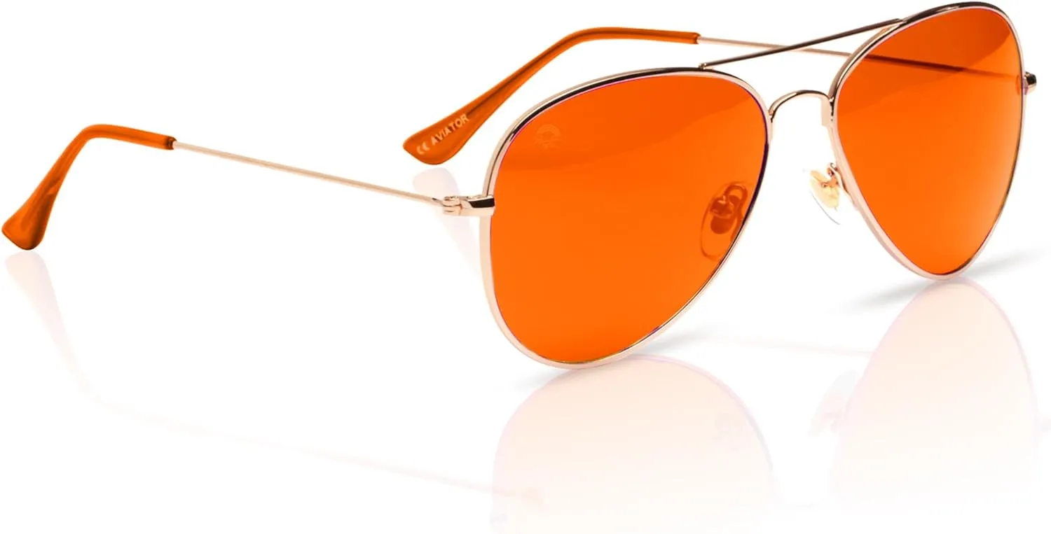 RainbowOPTX Aviator Mood Boosting Color Sunglasses For Men & Women, Full UV400 Protection