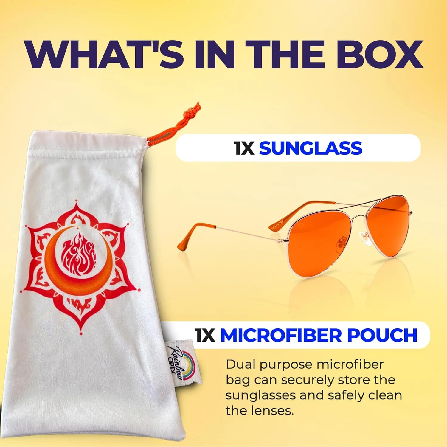 RainbowOPTX Aviator Mood Boosting Color Sunglasses For Men & Women, Full UV400 Protection