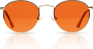 RainbowOPTX Round Mood Boosting Color Sunglasses For Men & Women, Full UV400 Protection