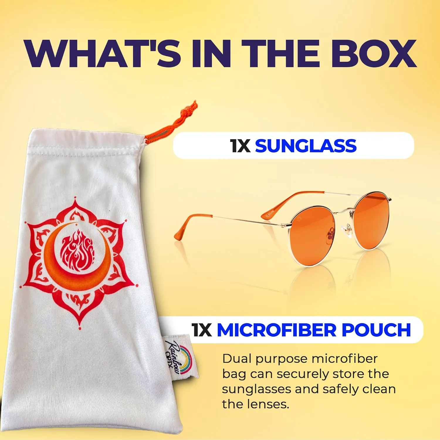 RainbowOPTX Round Mood Boosting Color Sunglasses For Men & Women, Full UV400 Protection