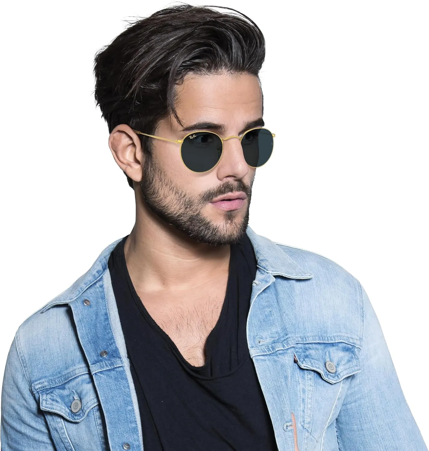 Ray-Ban RB3447 Round Metal Sunglasses