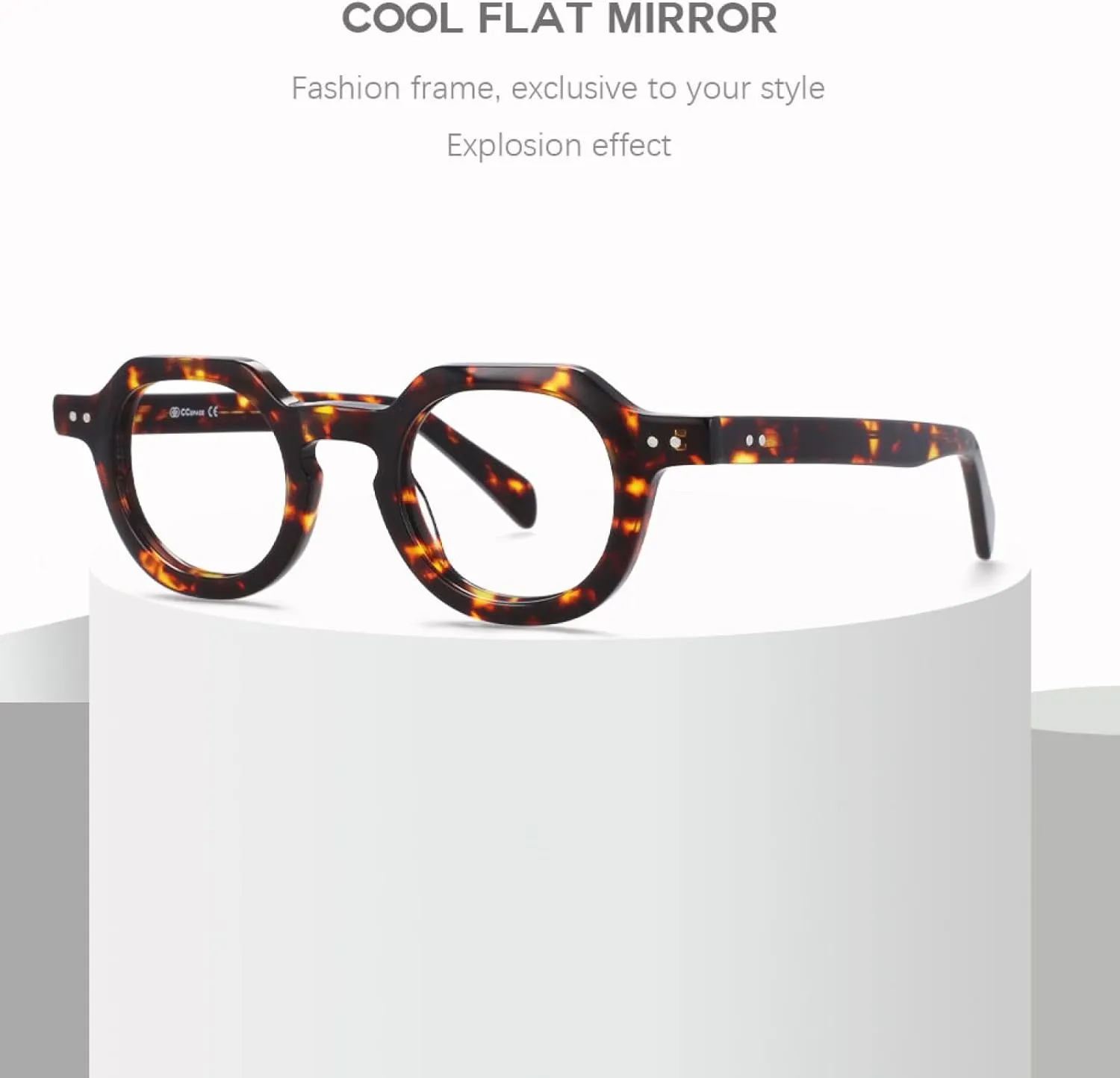 Retro Acetate Men Women Fashion Glasses