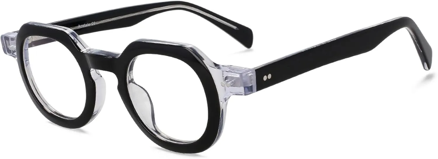 Retro Acetate Men Women Fashion Glasses