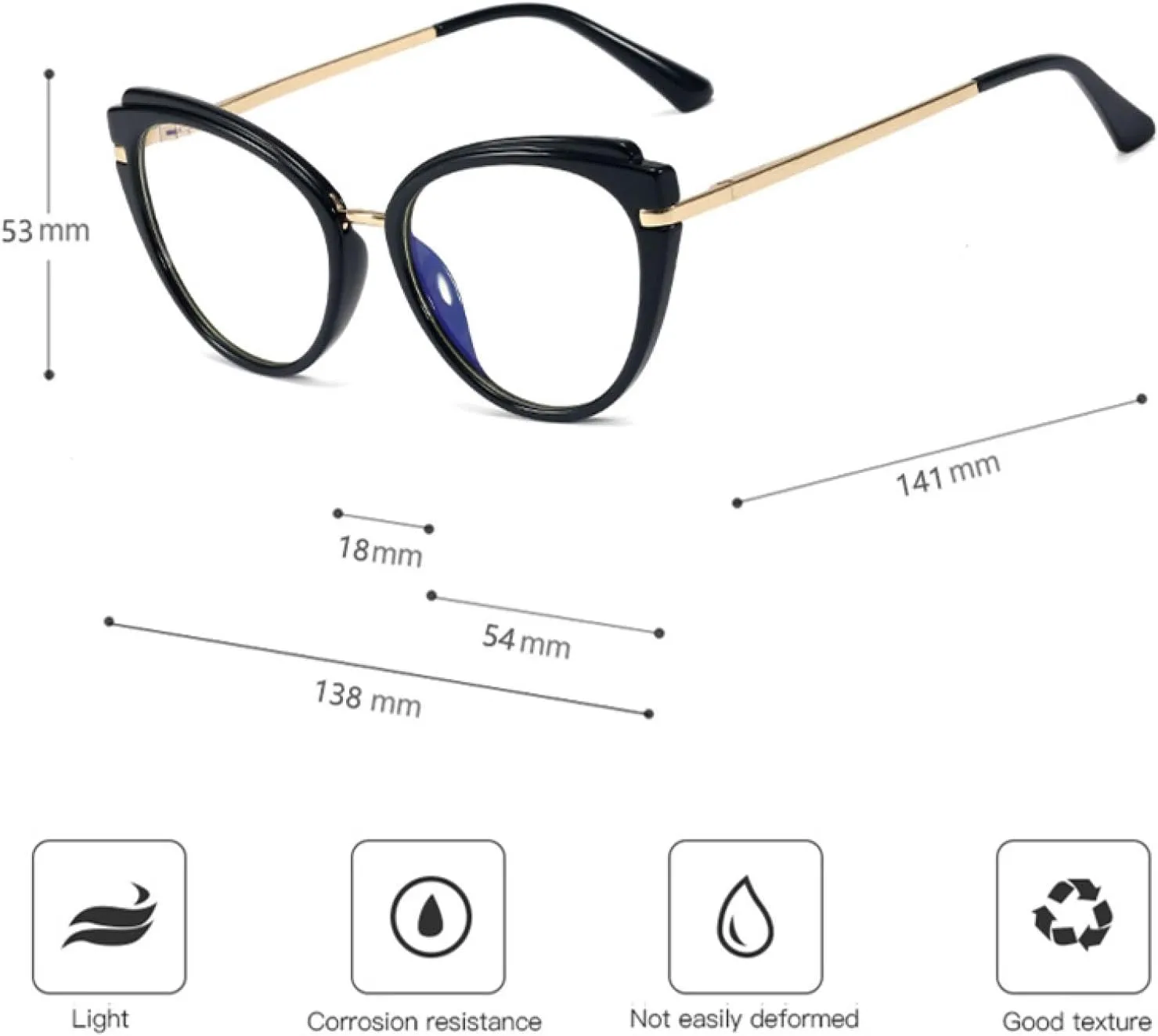Retro Cat Eye Glasses Women Fashion