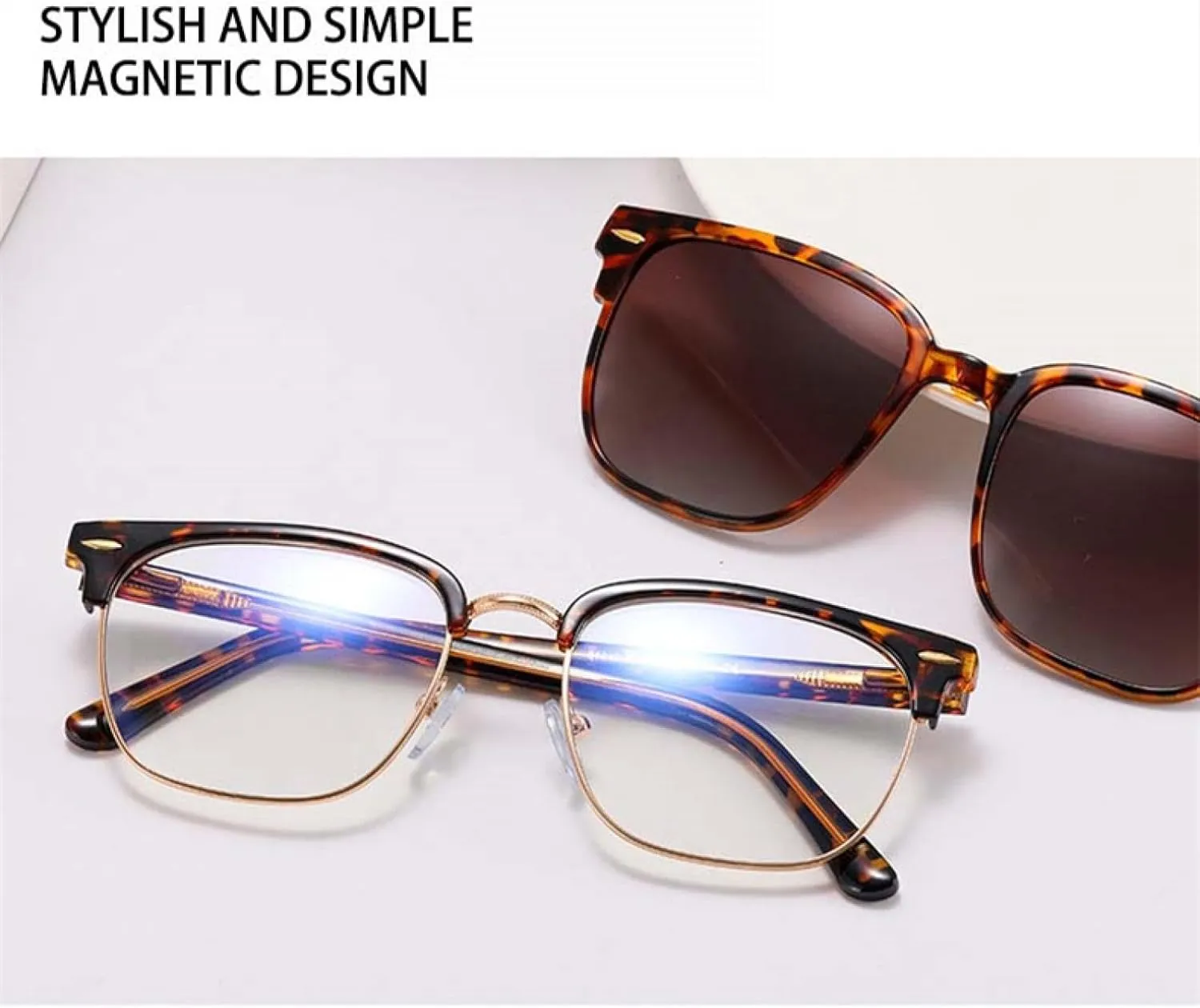 Retro Magnetic Sunglasses Men Women Frame Uv400