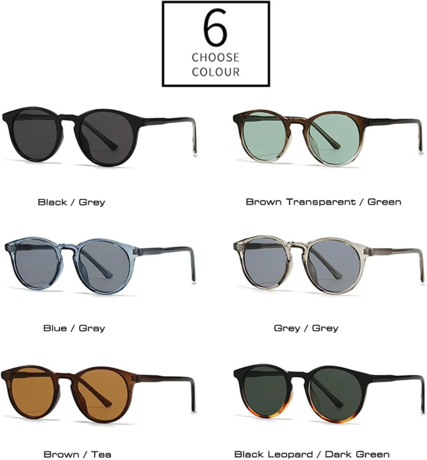 Retro Round Punk Sunglasses Women Shades Uv400