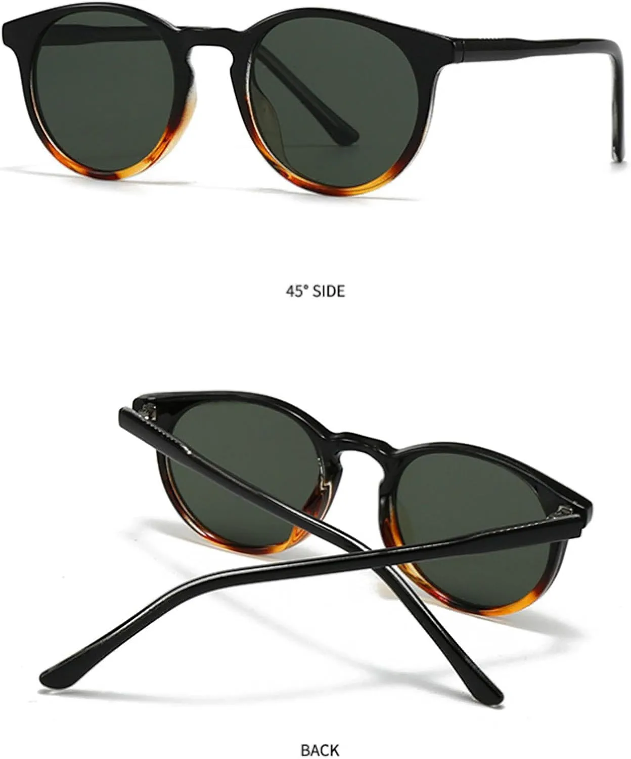 Retro Round Punk Sunglasses Women Shades Uv400