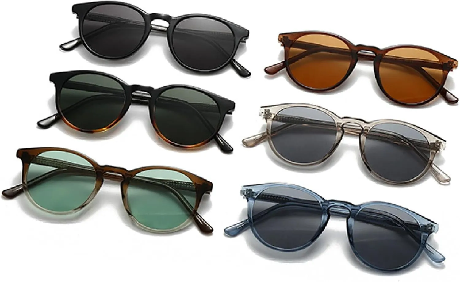 Retro Round Punk Sunglasses Women Shades Uv400