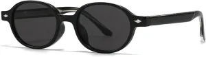 Retro Small Oval Sunglasses Women Shades Uv400 Fashion Rivets Men Sun Glasses
