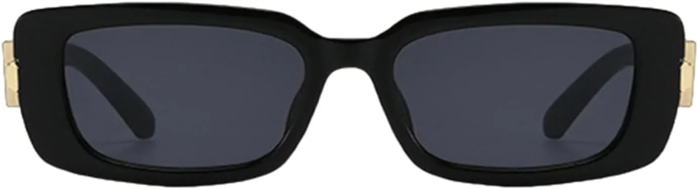 Retro Small Rectangle Sunglasses Women Gradient Uv400