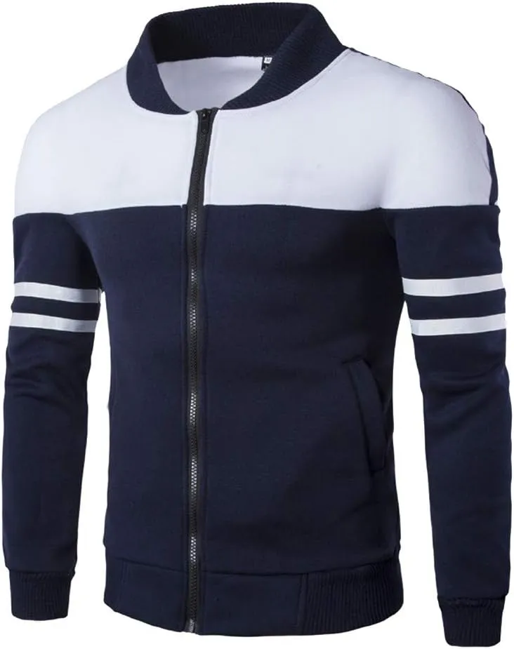 RTRDE Men's Bomber Jackets Lightweight Casual Fall Winter Windbreaker Zip Up Coat Jacket, M-4XL