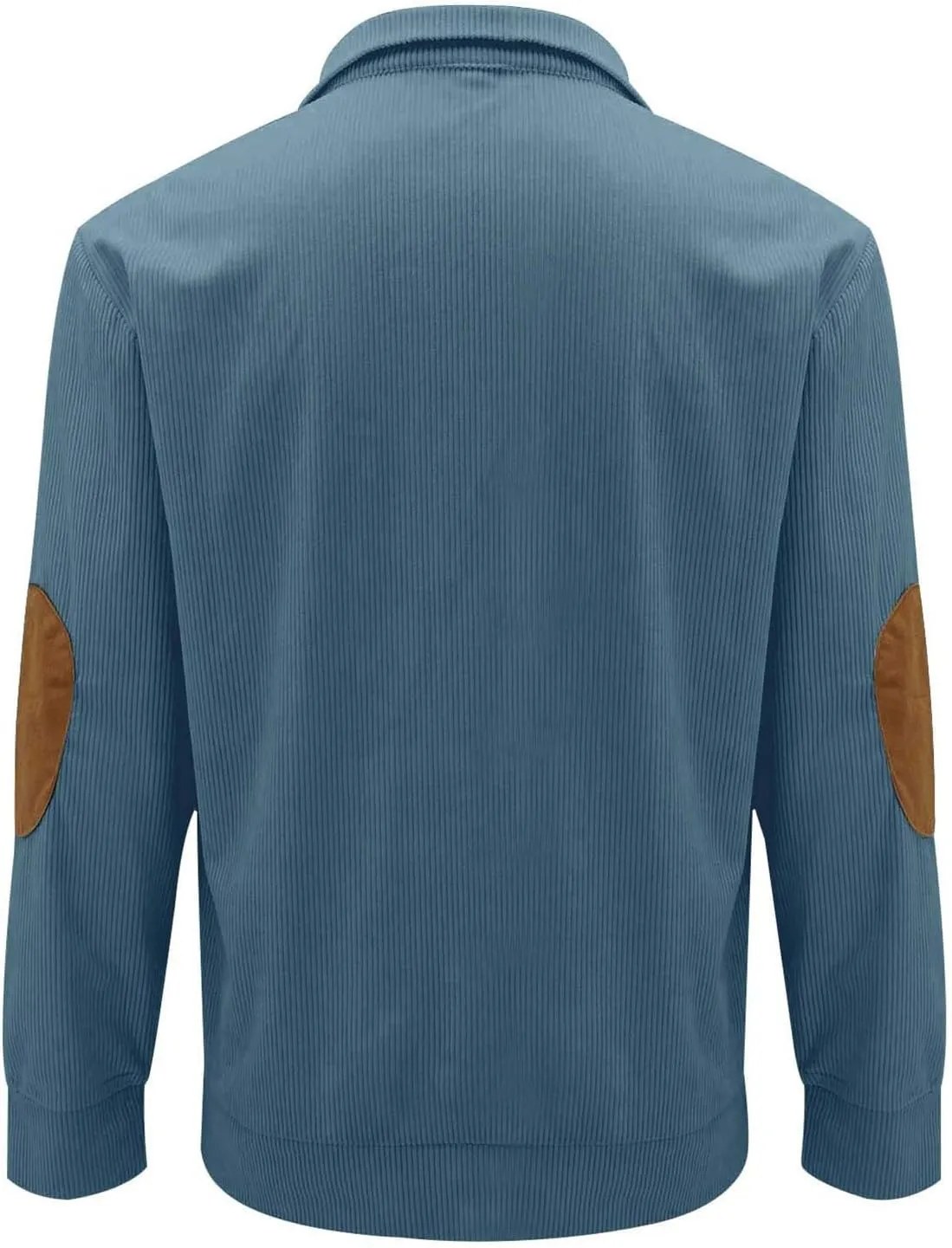 RTRDE Men's Long Sleeve Henley Sweatshirt Corduroy Pullover Sweatshirt Thermal Slim Fit Button Sweatshirts Casual, S-3XL