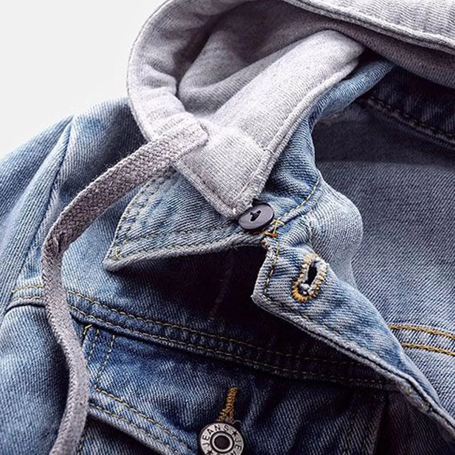 Sherpa Lined Jean Jacket Women Cropped Denim Outerwear with Hood, Trendy Hooded Fleece Denim Jackets Plush Coats