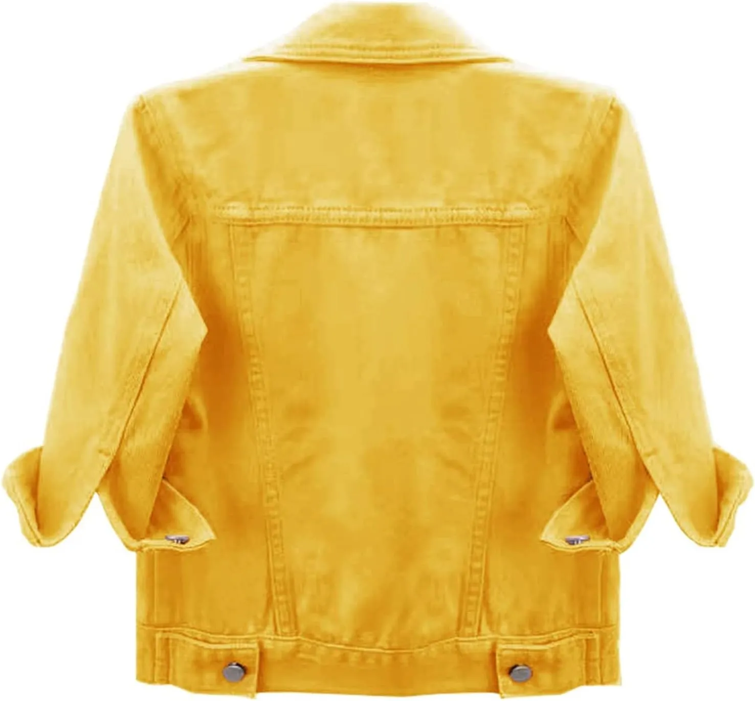 Short Sleeve Denim Jacket for Women Cropped Jean Jacket 3/4 Sleeve Short Jackets Button Down Crop Trucker Jean Coats