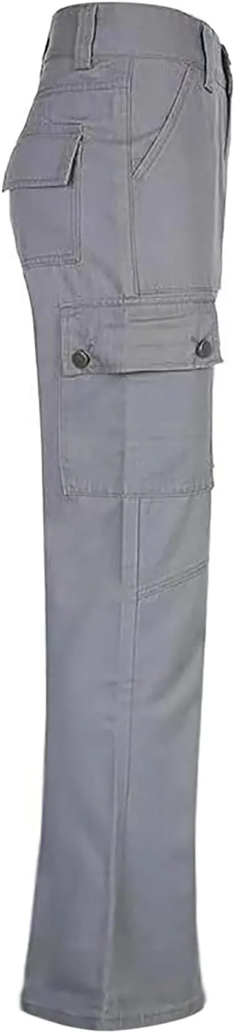 SMIDOW High Waist Stretch Cargo Pants for Women Relax Fit Straight Leg Pants Casual Combat Military Trousers Streetwear