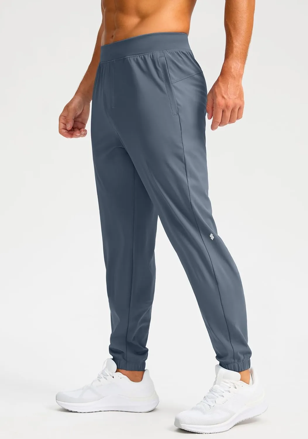 Soothfeel Men's Joggers with Zipper Pockets Golf Joggers Lightweight Sweatpants Athletic Workout Pants for Men Track