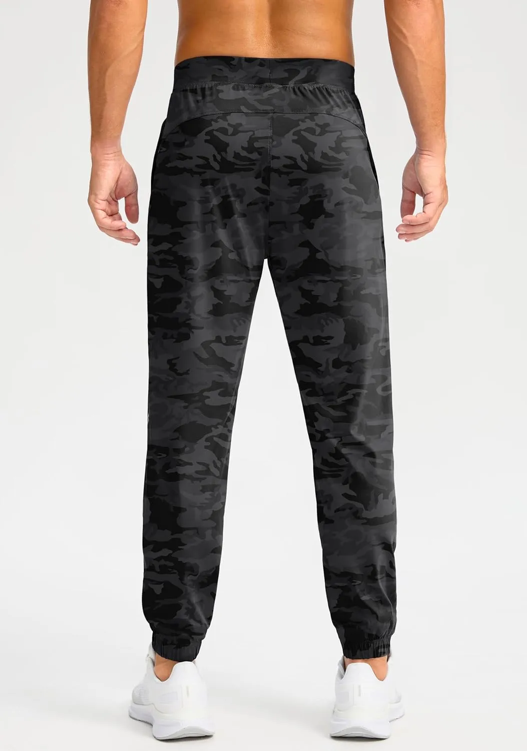Soothfeel Men's Joggers with Zipper Pockets Golf Joggers Lightweight Sweatpants Athletic Workout Pants for Men Track
