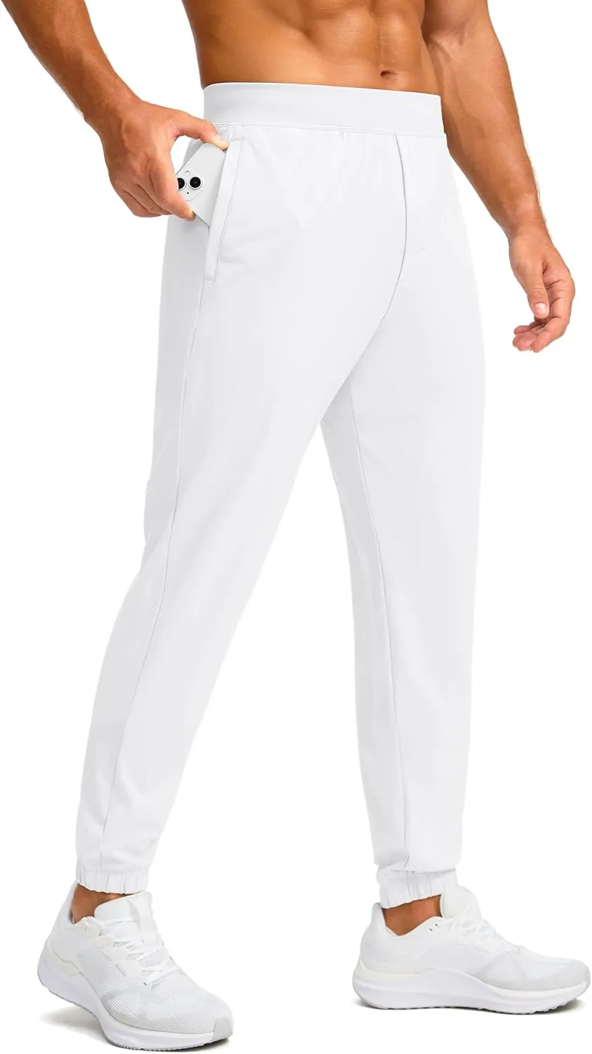 Soothfeel Men's Joggers with Zipper Pockets Golf Joggers Lightweight Sweatpants Athletic Workout Pants for Men Track