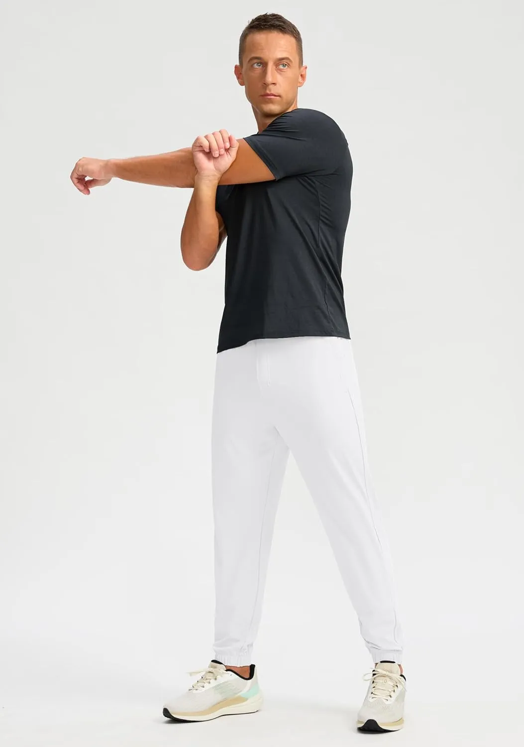 Soothfeel Men's Joggers with Zipper Pockets Golf Joggers Lightweight Sweatpants Athletic Workout Pants for Men Track