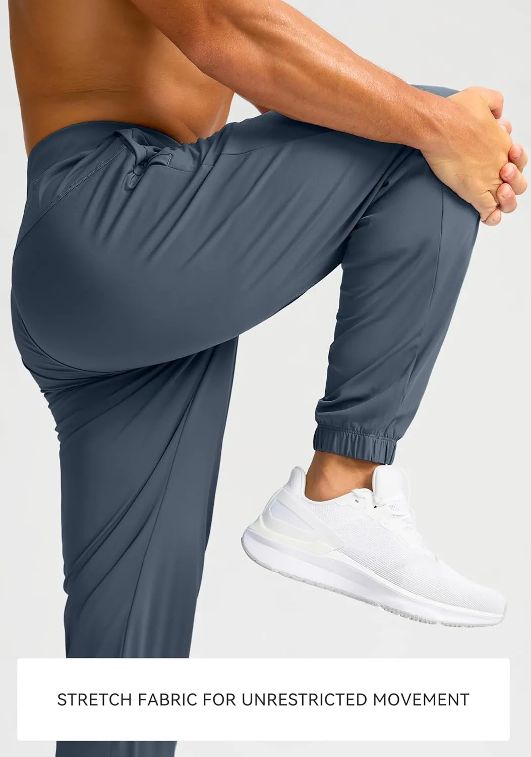 Soothfeel Men's Joggers with Zipper Pockets Golf Joggers Lightweight Sweatpants Athletic Workout Pants for Men Track