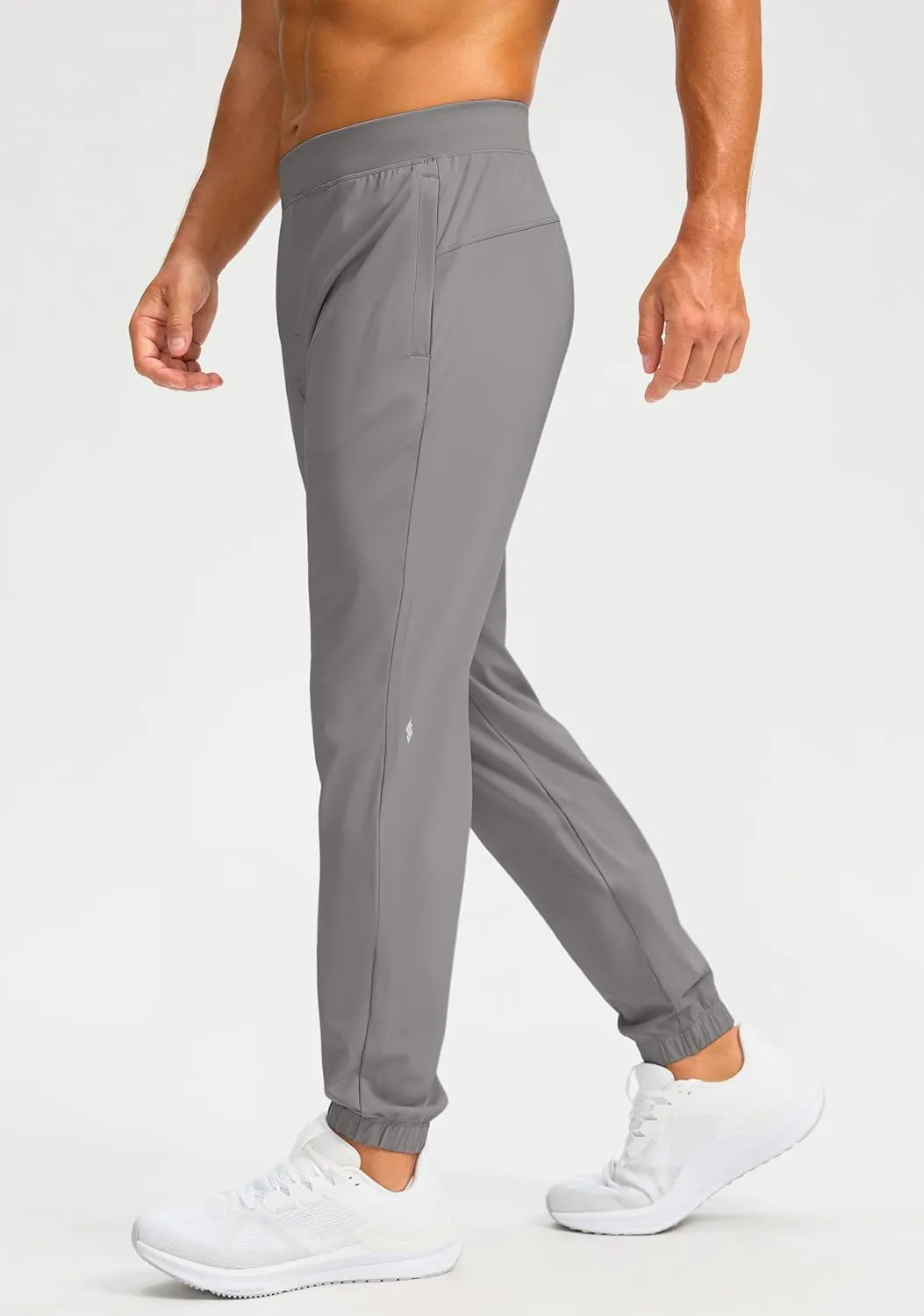 Soothfeel Men's Joggers with Zipper Pockets Golf Joggers Lightweight Sweatpants Athletic Workout Pants for Men Track