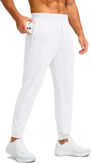 Soothfeel Men's Joggers with Zipper Pockets Golf Joggers Lightweight Sweatpants Athletic Workout Pants for Men Track