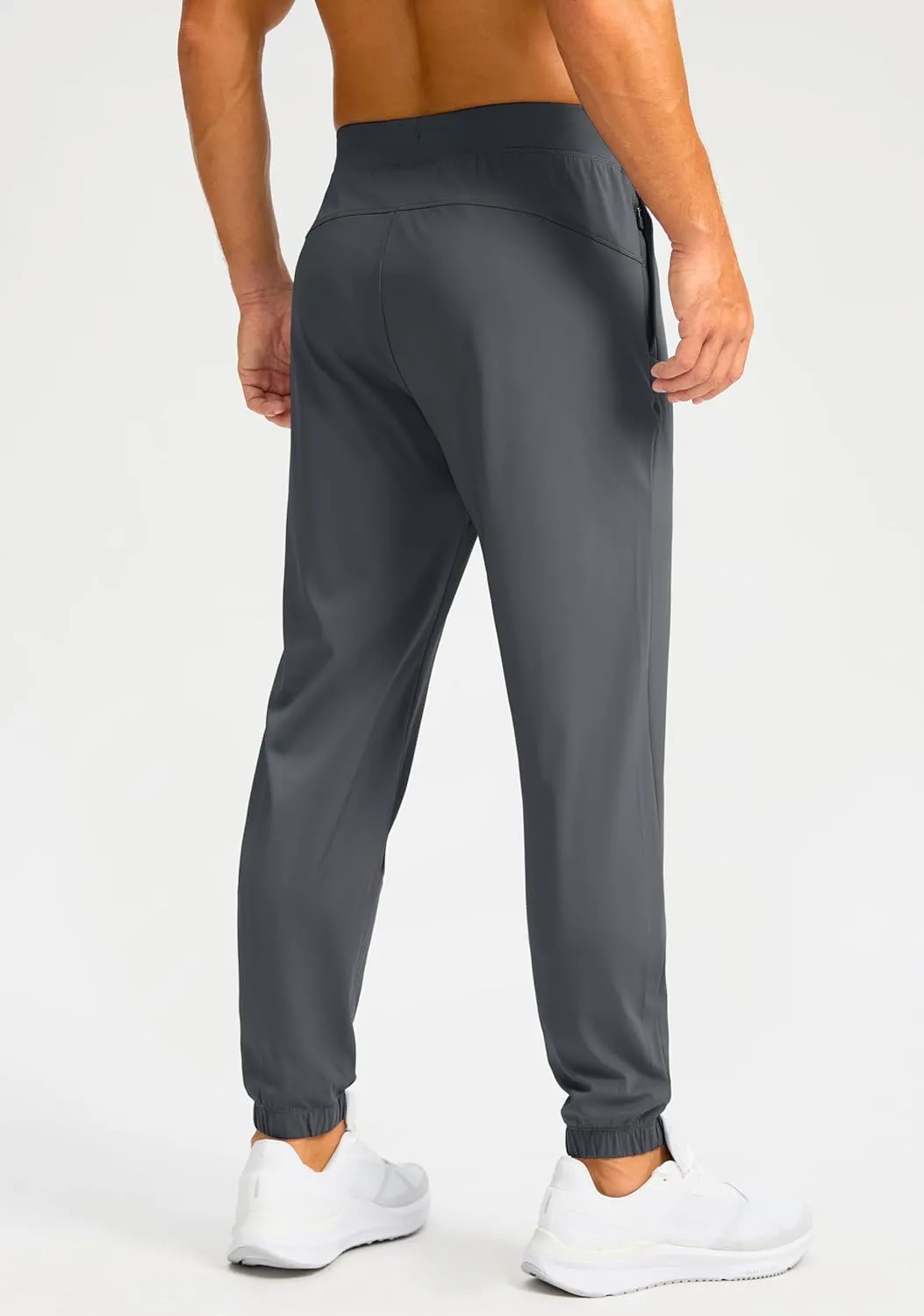 Soothfeel Men's Joggers with Zipper Pockets Golf Joggers Lightweight Sweatpants Athletic Workout Pants for Men Track