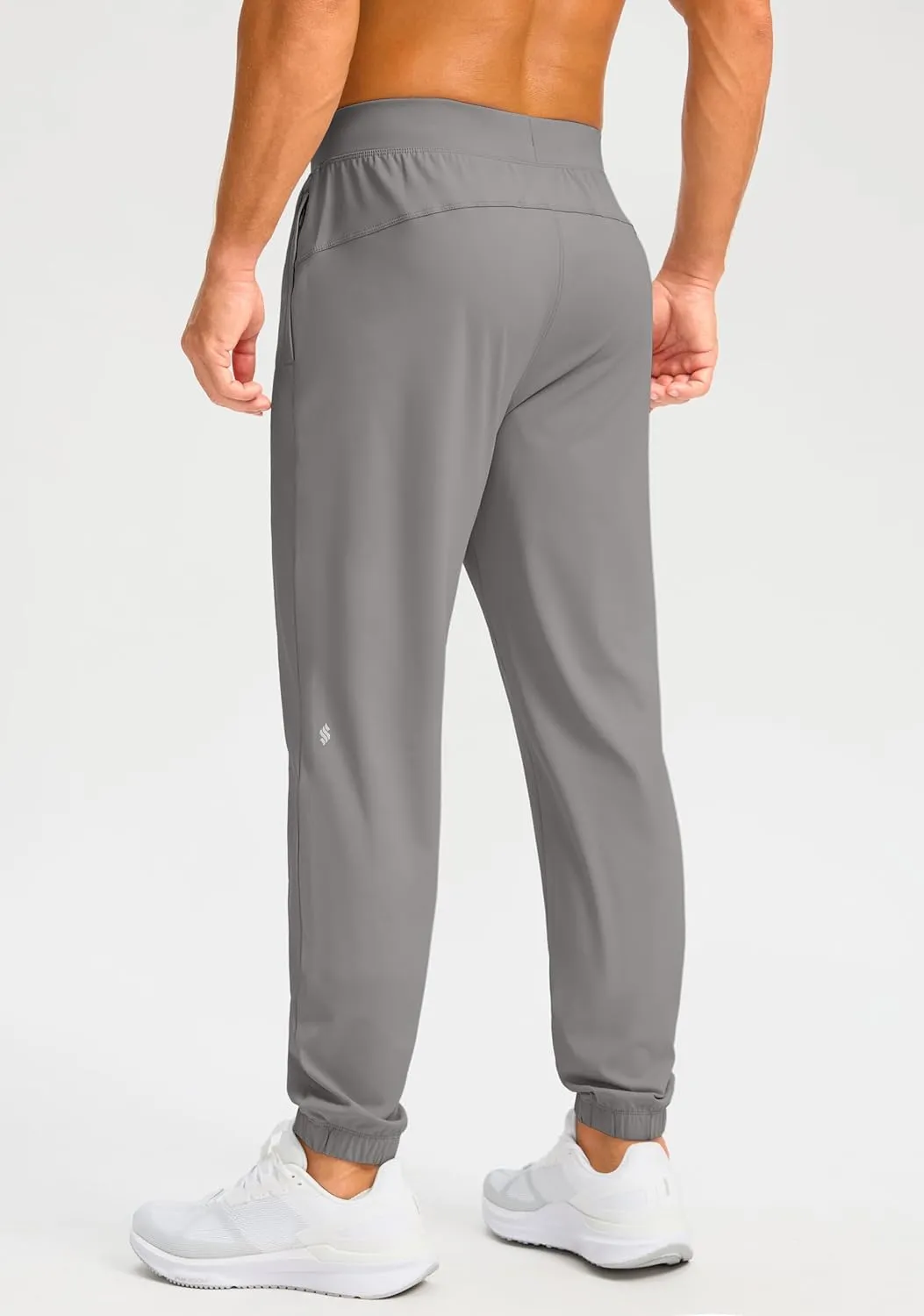 Soothfeel Men's Joggers with Zipper Pockets Golf Joggers Lightweight Sweatpants Athletic Workout Pants for Men Track