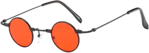 SPOAVGYZ-Vintage Men Sunglasses Women Retro Punk Style Small Round Metal Frame Colorful Lens Sun Glasses Fashion Eyewear
